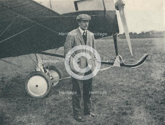 London-Brighton Race: Harold Barnwell, the pilot of the Martinsyde, 1913 (1934). Artist: Flight Photo.