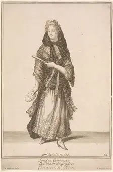 London Curtezan Cries of London, (c1688?). Artist: Pierce Tempest
