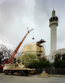 London Central Mosque and The Islamic Cultural Centre, Park Road, Regent's Park, GLA, 15/03/1977. Creator: John Laing plc