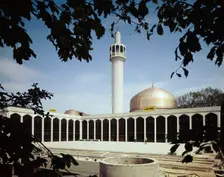 London Central Mosque and The Islamic Cultural Centre, Park Road, Regent's Park, GLA, 03/06/1977. Creator: John Laing plc