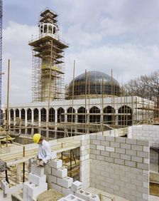 London Central Mosque and The Islamic Cultural Centre, Park Road, Regent's Park, GLA, 05/05/1976. Creator: John Laing plc