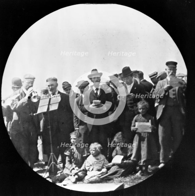 London City Mission group at Barnet Fair, London, 1900s. Creator: John Galt.