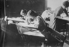 London Common Council Tech., Lessons in Tracing, May 1917. Creator: Bain News Service