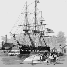 London Docks 1854. Creator: Unknown