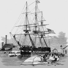 London Docks 1854. Creator: Unknown