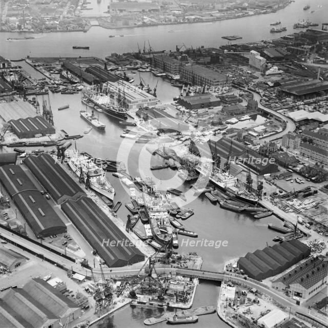 London Docks, June 1958. Artist: Aerofilms.