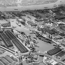 London Docks, June 1958. Artist: Aerofilms