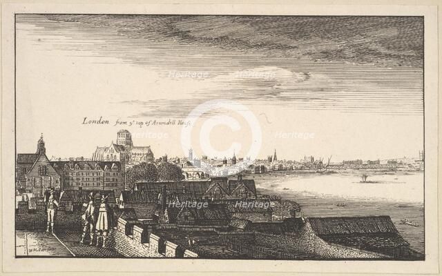 London from Arundel House, copy, 17th century (?). Creator: Wenceslaus Hollar.