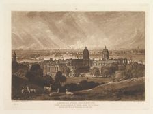 London from Greenwich (Liber Studiorum, part V, plate 26), January 1, 1811. Creator: JMW Turner