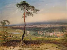 London, from Hampstead 1834. Artist: George Sidney Shepherd
