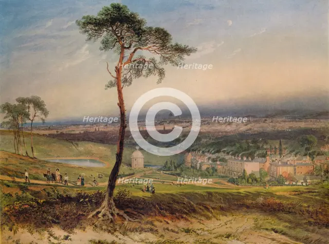 'London, from Hampstead', 1834. Artist: George Sidney Shepherd.