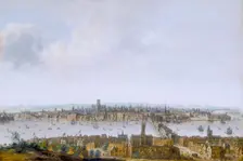 London from Southwark c1630. Creator: Unknown