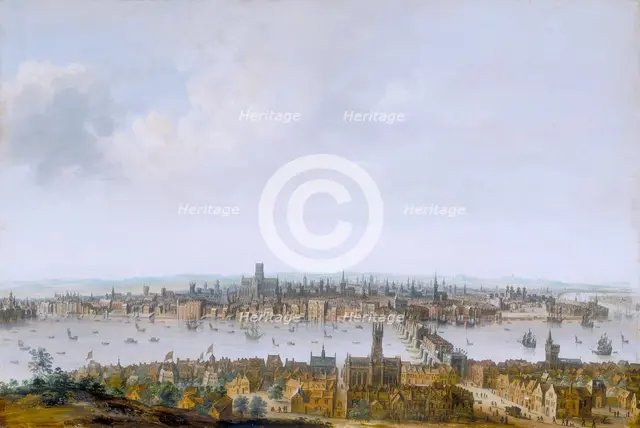 'London from Southwark', c1630. Creator: Unknown.