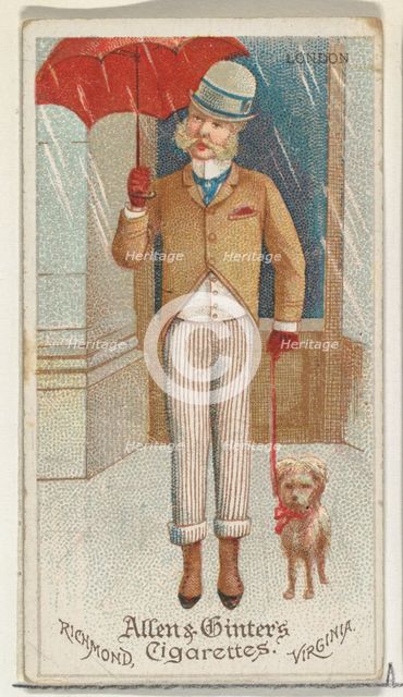 London, from World's Dudes series (N31) for Allen & Ginter Cigarettes, 1888. Creator: Allen & Ginter.