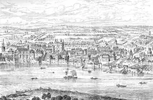 London from Temple Bar to Charing Cross, 1543 (1897) Artist: Anthonis van den Wyngaerde