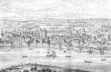 London from Temple Bar to Charing Cross, 1543 (1897) Artist: Anthonis van den Wyngaerde