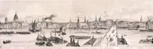 London from the River Thames, 1844 Artist: Frank Vizetelly