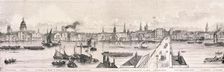 London from the River Thames, 1844 Artist: Frank Vizetelly
