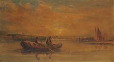London from the Thames above Westminster, 1810. Creator: David Cox the Elder