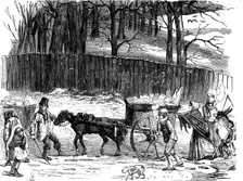 London ice carts, 1850
