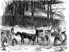 London ice carts, 1850
