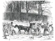 London Ice Carts, 1850. Creator: Unknown