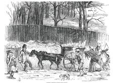 London Ice Carts, 1850. Creator: Unknown