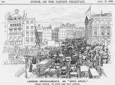 London Improvements. An "Open Space" 1888. Creator: Unknown