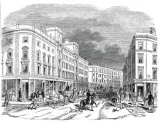 London improvements - Cranbourne Street, 1845. Creator: Unknown