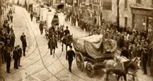 London in Peril of Starvation 1912, (1933). Creator: T E Joy