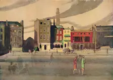 London in Spring, 19th century, (1938). Artist: George Sheringham
