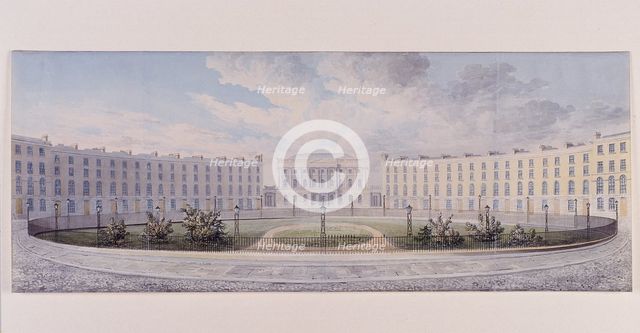 London Institution, Finsbury Circus, London, c1820. Artist: Anon