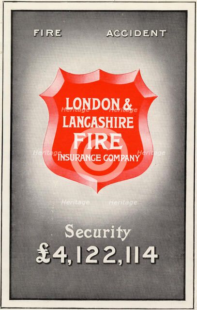 London & Lancashire Fire Insurance Company, 1900s. Artist: Unknown
