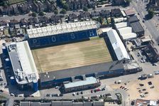 London Road Stadium, home to Peterborough United FC, Peterborough, Cambridgeshire, 2018. Creator: Emma Trevarthen