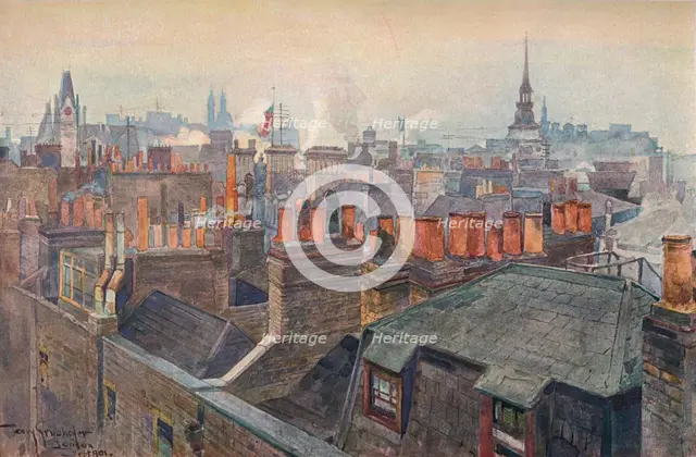 'London Roofs', 1901. Artist: Tony Grubhofer.