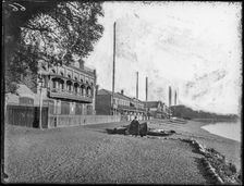 London Rowing Club Boathouse, Putney, Wandsworth, Greater London Authority, 1882. Creator: William O Field