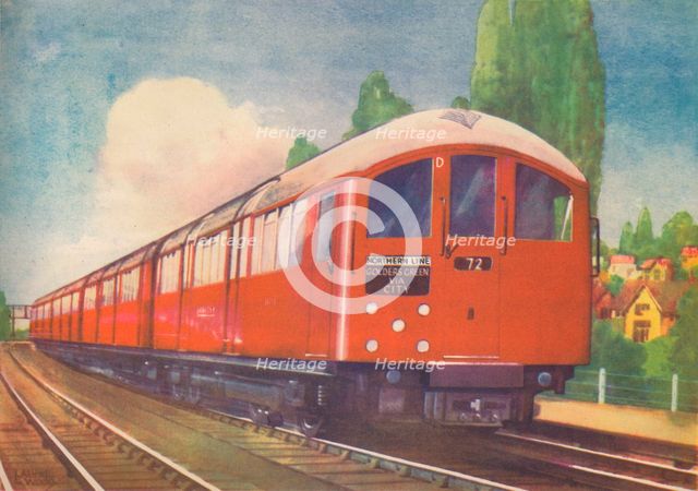 'London's New Streamlined Underground Train, Northern Line', 1940. Artist: Unknown.