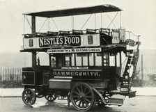 London steam bus, 1902, (1947). Creator: Unknown