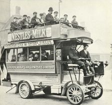 London steam bus, c1900, (1947). Creator: Unknown