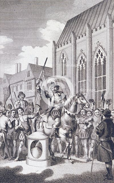 London Stone, Cannon Street, London, c1770. Artist: Anon