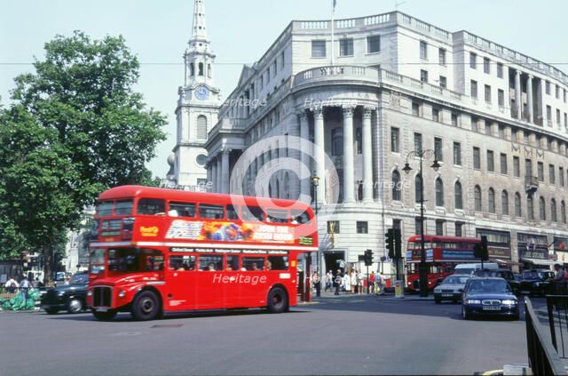 London street scene 1999 outside South African embassy. Artist: Unknown.