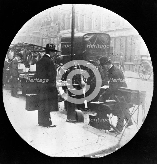 London street scene, (c1900?). Creator: John Galt.