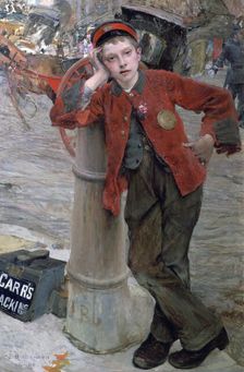 London Shoeshine Boy 1882. Artist: Jules Bastien-Lepage