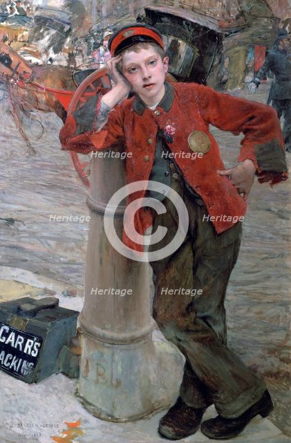'London Shoeshine Boy', 1882. Artist: Jules Bastien-Lepage