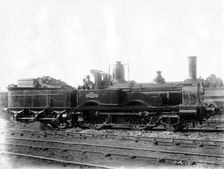 London & South Western Railway (LSWR) Locomotive No 5, Ganymede and tender, c1873. Creator: Unknown