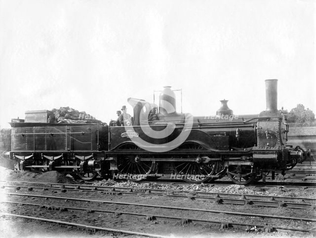 London & South Western Railway (LSWR) Locomotive No 5, 'Ganymede' and tender, c1873. Creator: Unknown.