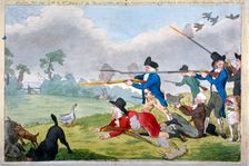 London sportsmen, or the Cockney's journal of the first of September 1821. Artist: Anon