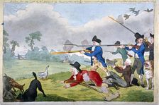 London sportsmen, or the Cockney's journal of the first of September 1821. Artist: Anon