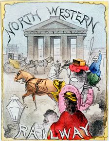 London terminus of the London and North Western Railway, Euston, London, c1860