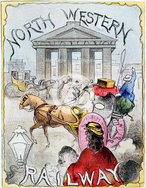 London terminus of the London and North Western Railway, Euston, London, c1860. Artist: Unknown
